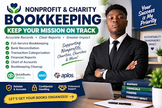 nonprofit bookkeeping, charity, quickbooks online, xero, aplos, financial report