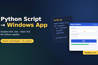 turn your python script into a windows desktop app