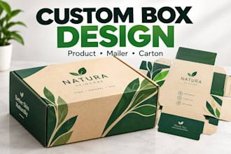 create custom box design for your product packaging and unique box concepts