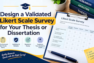 design a validated likert scale survey for your thesis or dissertation