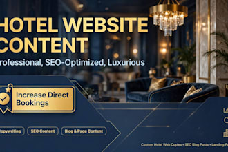 write professional website content for your hotel