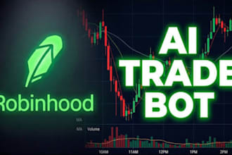 develop trading bot, robinhood bot, ai stock trading bot, etoro, thinkorswim