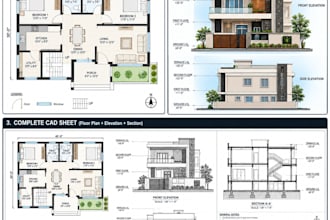professional cad drafting, architectural drawings