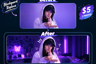 remove and replace your photo background professionally