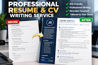 professionally rewrite and optimize your resume or CV