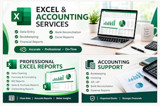 do excel data entry, accounting and financial reports