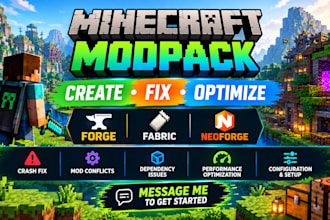create, fix and optimize minecraft modpacks for forge, fabric and neoforge