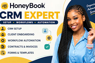 setup honeybook CRM, workflows, automation and client onboarding