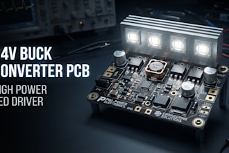 design 24v buck converter pcb and high power led driver