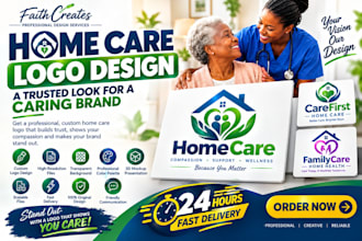 home care home care logo healthcare medical flyer brochure independent living