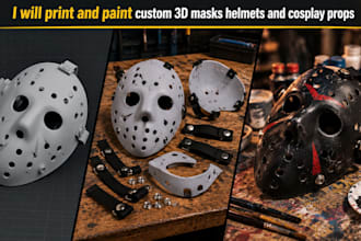print and paint custom 3d masks helmets and cosplay props