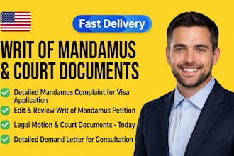 write a detailed demand letter for your immigration lawyer or legal consultation