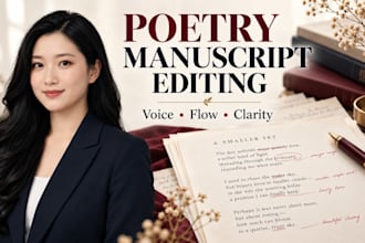 edit poetry collection manuscripts written by contemporary local novelists