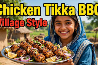 design eye catching viral food and cooking thumbnails