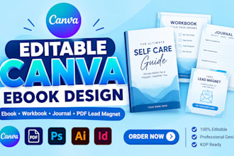 editable canva ebook redesign canva ebook,canva workbook canva journal PDF lead