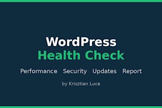 do a wordpress health check and fix quick issues