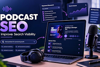 podcast SEO to improve search visibility, keywords, titles and discoverability