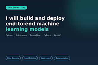 build and deploy end to end ml models with python