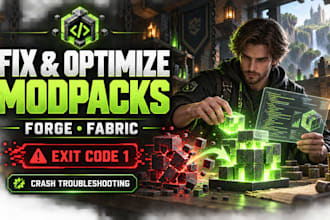 fix create optimize minecraft modpack forge fabric exit code 1 crashes