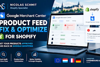 fix shopify google merchant center product feed errors and disapprovals