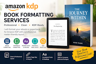 format your book for KDP ebook and paperback publishing