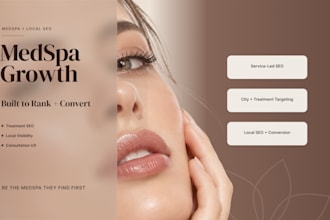 design a medspa website with local SEO