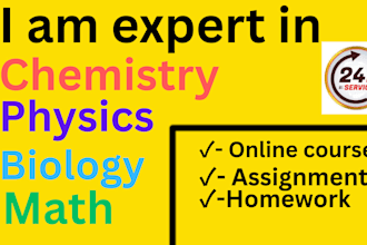 teach you physics, chemistry, biology, math and computer