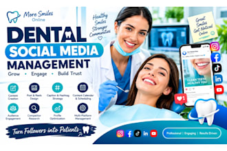manage social media marketing for dentists and dental clinics