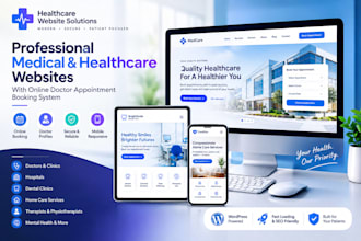 create medical doctor appointment booking website, healthcare dental clinic site