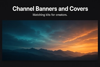 design youtube channel banners and social covers