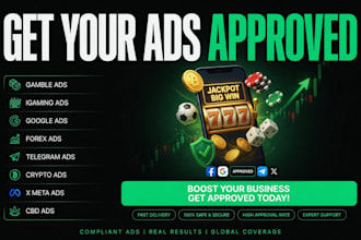 fix ads rejection issues for igaming ads gamble ads, cbd hemp crypto forex ads