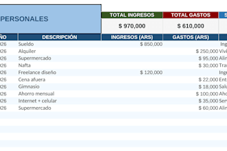 create an automated excel expense tracking dashboard