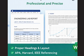 format academic reports and lab documents professionally