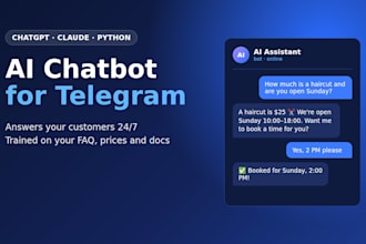 build an ai chatbot for telegram using chatgpt or claude