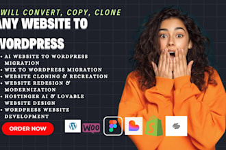 redesign clone migrate hostinger ai website design lovable site wix to wordpress