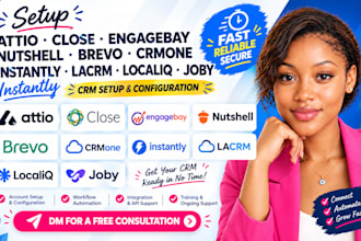 setup attio close engagebay nutshell brevo crmone instantly lacrm localiq joby