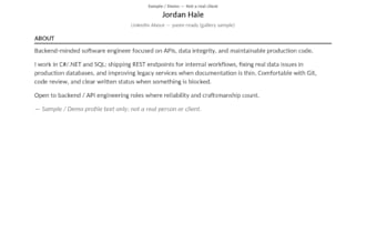 provide resume, cover letter, and linkedin about me tailoring via ai