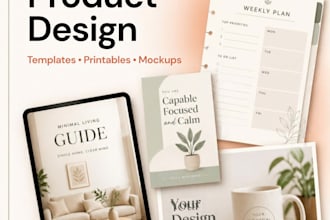 design bestselling etsy digital products, templates, and mockups