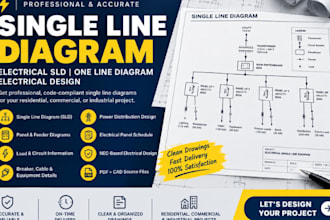 design single line diagram, electrical sld, one line diagram, electrical design