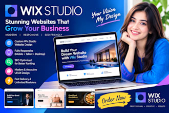 build a professional wix studio website or redesign your wix studio site