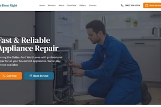 create wix appliance repair website home appliance repair maintenance website
