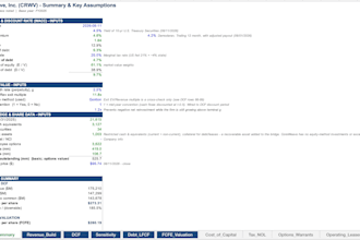 build a dcf valuation and financial model