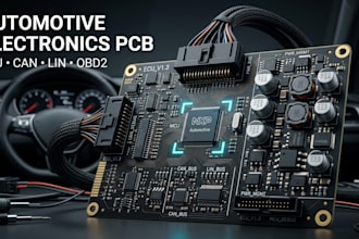 design automotive electronics pcb for ecu can bus lin obd2 and vehicle systems