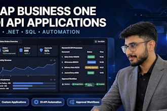 build single license desktop and web sap business one app with di API