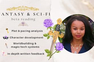 beta read your romantasy, fantasy, or scifi novel