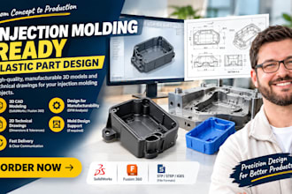design your plastic parts in solidworks ready for injection molding