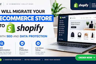 migrate your ecommerce store to shopify with SEO and data protection