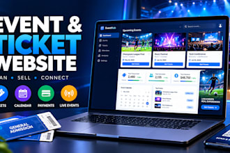 build event website, ticket website, event management, redesign sport website