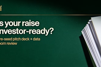 review your preseed pitch deck and data room