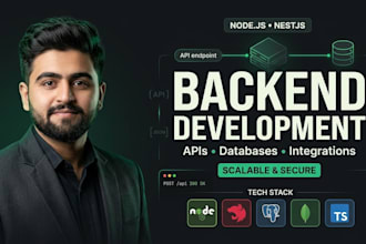 develop nodejs nestjs backend rest apis and databases